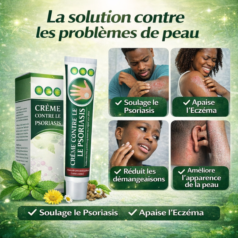 Traitement qui élimine définitivement l'eczéma, le psoriasis et les démangeaisons