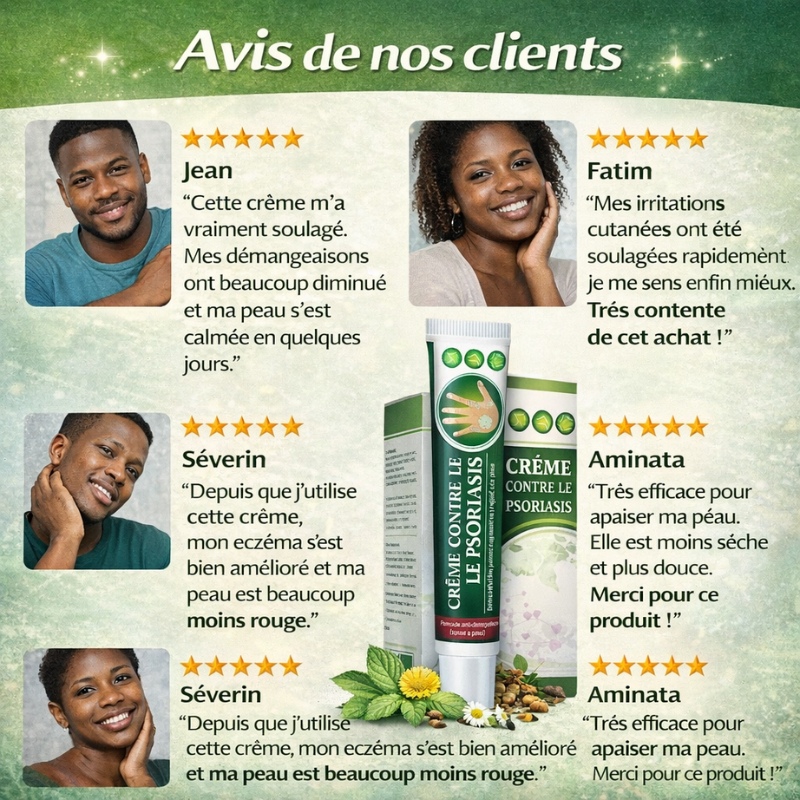 Traitement qui élimine définitivement l'eczéma, le psoriasis et les démangeaisons